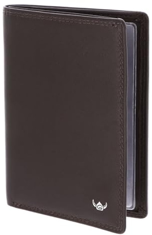 Golden Head Leder Polo RFID Protect Ausweisetui 4430 Dunkelbraun