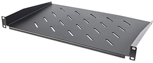 Intellinet 19 Inch Cantilever Shelf, 1U, Shelf Depth 350 mm, Vented, Black
