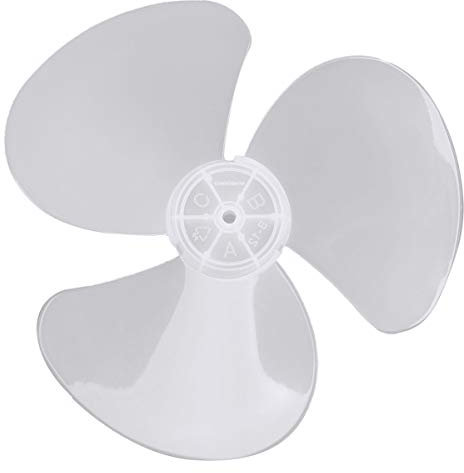 YiZYiF 12 Inch 3 Leaves Plastic Fan Blade Universal Household Standing Pedestal Fan Table Fanner Replacement Part White One Size