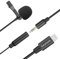 Saramonic Omnidirektionales Ansteckmikrofon 6 m Kabel mit MFi-zertifiziertem Lightning-Anschluss Dongle für iOS iPhone iPad Videoaufnahme Interview