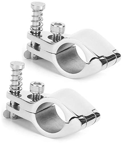Jaw Slide 2 Stück Bimini Top Boot Hardware Jaw Slide Boot Pin & Cam Clamp Edelstahl Marine Yachten Montage Hardware Silber(22mm)