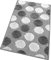 Tappeto Bagno Camera Antiscivolo Shaggy Moderno Scendi Doccia Assorbente MOD.iOS 65X180 Grigio