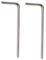 Musiclily Basic Metric 1.5mm Steel Guitar Allen Key Hex Wrench for Import Strat Style Electric Guitar Saddle Height Screws, Nickel (Set of 2)
