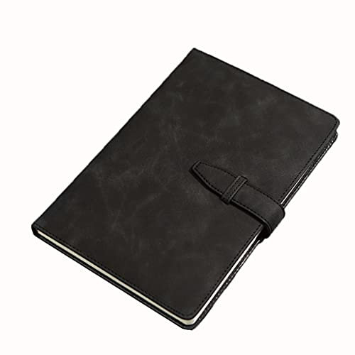 KKNH Blocco Note del taccuino Diario/Notebook B5 B5 Addensato Diario in Pelle Blocco Note Adatto per Fare Piani, Scrittura, Ufficio e Forniture Scolastiche Studente di Affari (Color : Black)
