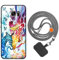 vingarshern Handyhülle Kompatibel mit Samsung Galaxy S7 Edge Hülle Silikon mit Aesthetic Muster,Stoßfest Schutzhülle mit Kordel,Weich Bumper Case mit Handykette/Umhängeban,Giraffe