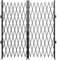 VEVOR Double Folding Security Gate, 5' H x 10' W Folding Door Gate, Steel Accordion Security Gate, Flexible Expanding Security Gate, 360° Rolling Barricade Gate, Scissor Gate or Door with Keys