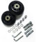 LOTOWELZON Ersatzräder für Gepäckkoffer, 80 mm, Gummi-Inline-Rollschuh-Räder mit 8 mm ABEC-7 608ZZ Kugellager-Reparatur-Kits (schwarz, Außendurchmesser 80 x B 24 mm), 2 Stück