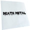 Kiwistar - Autoaufkleber - Mattschwarz - 20x3cm Death Metal - Heckscheibe Auto Aufkleber wetterfest für Kfz LKW Mofa Truck - Sticker außen selbstklebend Tuning Zubehör für Fenster Fahrzeug Scheibe