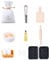 Aolso Maison de poupée Meubles Miniatures,15Pcs Accessoires de Cuisine Miniatures, Maison De poupée Meubles, Maison de poupées en Bois, Miniatures de Cuisine pour Maison de Poupee