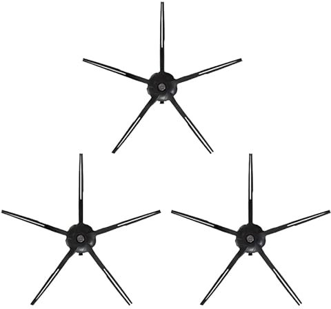 BiOHY Seitenbürste kompatibel mit Roborock S7 Serie in schwarz (3er-Set) | Wischroboter Zubehör | Bürste für Fliesen, Parkett & PVC | S7, S7+, S7 MaxV, S7 MaxV Plus, S7 MaxV Ultra | Ersatzteile