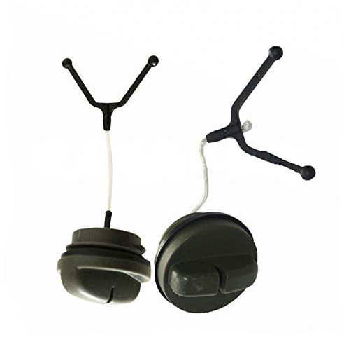 2 PCS Fuel Tank Cover, Non-Leak Petrol Diesel Cap Chainsaw Oil Filler Replace Trimmer Accessory for Husqvarna 268