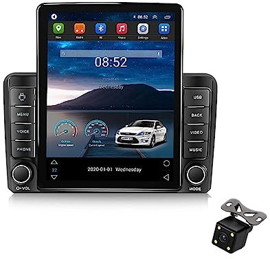 Android 11 Autoradio mit Navi für Audi A3 8P 2003-2012 9.7 Zoll Touch 2 Din Android Auto Bluetooth Radio mit Display Rückfahrkamera USB WiFi Mirror Link Canbus (Color : TS200 4G+WiFi 8-Core 2G 32G)