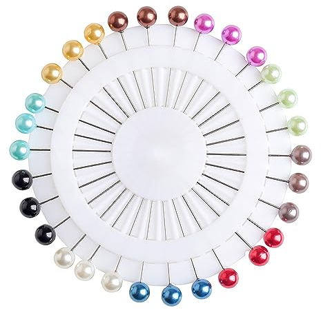 PIWINE Hijab-Anstecknadeln, muslimische Hijab-Brosche-Dekoration, Schal-Pullover-Schal-Anstecknadeln für Damen-Hochzeitskleider, Hijab-Anstecknadeln in mehreren Farben, Brosche Straight Head Pin