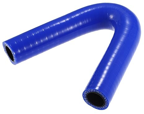 QUARKZMAN Universel 16mm 0.63 ID 135 Degré Voiture Coupleur Silicone Tuyau Bleu