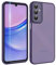 MIKULLE Cover per Samsung Galaxy A15 4G / 5G con 1 Pezzi Pellicola Vetro Temperato,Opaca Traslucida Hard PC e Silicone TPU Bumper Case Morbido Slim Antiurto AntiGraffio - Viola