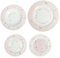 BRANDANI Polline Rosa Tafelservice Teller-Set, 18-teilig, Porzellan