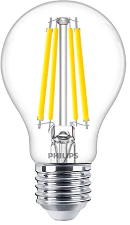 LED Filament Birnenform MASTER VALUE D7.8-75W A60 CLG, E27, 7.8W 2700K 1055lm 300°, CRi>90, dimmbar, Glas, klar