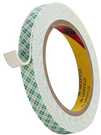 3M Doppelseitiges Schaumstoff Klebeband 4026 13mm x 300cm Weiß 1.6 mm dick 1 Rollen Doppelt Beschichtetes Urethan Polyurethan Band für Kleben Anbringen Montieren Innenbeschilderung Namensschilder