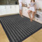 Cozy Haven Rubber Rug – Outdoor & Indoor Heavy Duty Washable Non-Slip Rug for Kitchen Garden, Inside & Outside Floor Mats, Waterproof and Dirt Trapper Entrance Rug (120x150 cm, Grey)