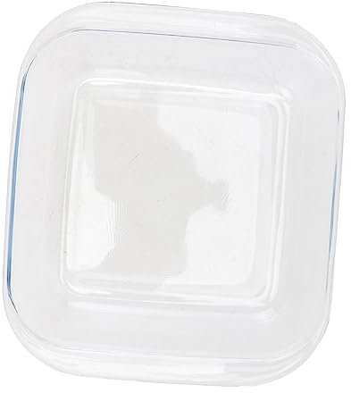 CRILSTYLEO 1 Stück Glas Quadratische Backform Backplatte Rechteckige Backformen Rechteckige Backform Zum Servieren Von Abendessen Antihaft Kuchenform Obstteller Lebensmittel Serviertablett