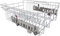 sparefixd Convient pour panier supérieur de lave-vaisselle Beko DSFS1531W
