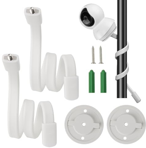 Yqhugbc 2 Piezas Soporte Camara, Soporte de Montaje para Monitor de Bebé, Soporte Camara Vigilancia, Compatible con TP Link Tapo Pan/Tilt C200/C210/C211/C212/C220/C225