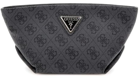 GUESS Helina Top Zip Cosmetic Coal Logo