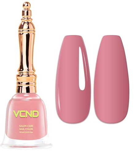 Pink Nail Varnish - Dusty Pink Nail Polish Quick Dry - High Glossy Summer Nail Polish Long Lasting - Oil-Based Air Fast Drying Natural Breathable nail polish