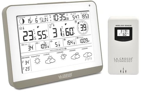 La Crosse Technology - SW406 Station a prévision J+4 - Blanc et Taupe