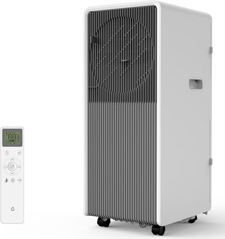 Condizionatore portatile da 14.000 BTU, unità AC 3 in 1, potente aria condizionata silenziosa e intelligente che si raffredda a 750 piedi quadrati con telecomando, modalità di asciugatura