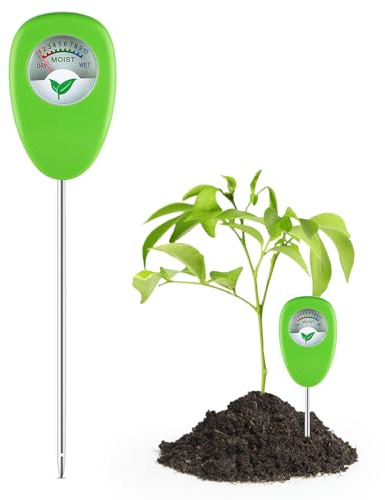 AWAMRWA Boden Feuchtigkeitsmesser für Pflanzen, Lange Sonde für den tiefen Einsatz Boden-Feuchtigkeitsmessgerät, Ohne Batterien, Hygrometer für den Garten & die Landwirtschaft, bodentester