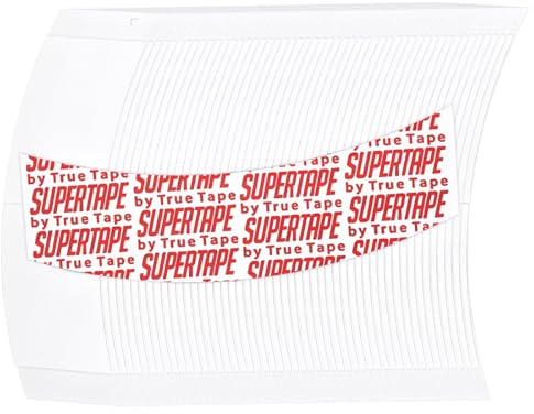 KIRZAX 36pcs Bande de Colle pour Perruque,Ruban adhésif Imperméable Invisible,Extra fort invisible adhésif,pour Perruques Lace Front Tape Perruque ruban,Fixation des Perruques,Scotch(Blanc)