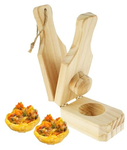 Prensa Para Aplastar Plátano Macho - Prensa De Madera Para Plátano | Machacador De Fruta Para Cocina | Para Cocina Cocción Parrilla Hogar Camping Fiesta Buffet Preparación De Ensaladas