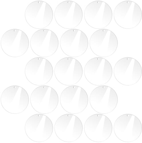 Transparente Runde Acrylrohlinge für Kinder Selbstgemacht Bastelprojekte