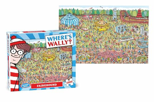 Puzzle 1000 Teile - Where's Wally - Jahrmarkt - 1000 Teile - inklusive Poster