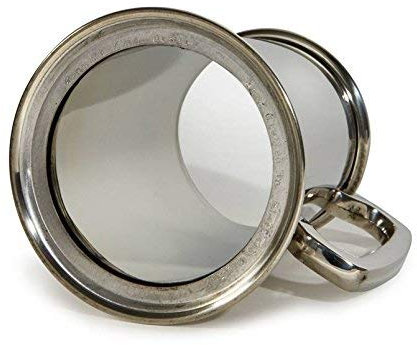 Wentworth Pewter - Plain 1 Pint Glass Base Heavy Pewter Tankard, Beer Mug