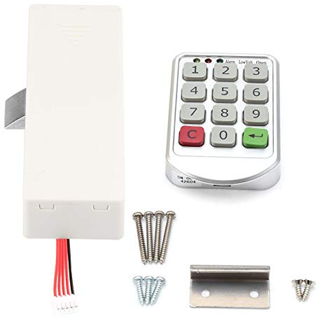Electronic Door Lock Kit, Intelligent Digital Keypad Cabinet Locker Keyless Door Code Locks with Password Entry