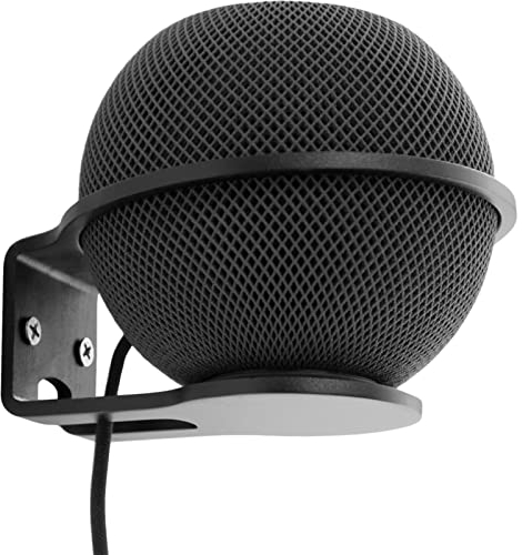 YIPU Für HomePod Mini Halter Wandhalterung Ständer Halterung Kompatibel mit Apple Homepod Mini Lautsprecher Wandhalterung Metall Schwarz