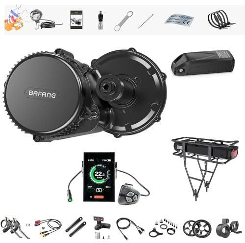Bafang eBike Conversion Kit Mid Drive Motor 48V 750W with Rechargeable Battery 18Ah for Mountain Bike, Road bike, Waterproof Mid Motor BBS02 Pedelec DIY Electric Bike Converter for Adults, BB68mm