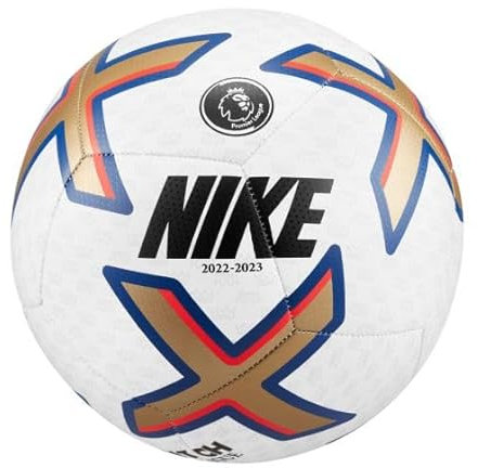 NIKE DN3605-100 Premier League Pitch Recreational soccer ball Unisex White/Gold/Blue/Black 3