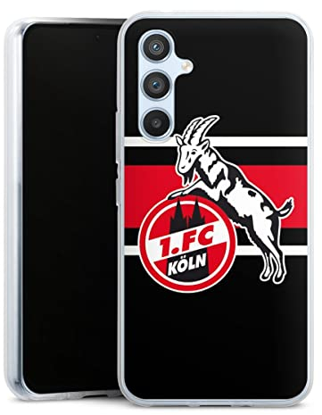 DeinDesign Silikon Hülle kompatibel mit Samsung Galaxy A54 5G Case transparent Handyhülle 1. FC Köln Offizielles Lizenzprodukt Bundesliga