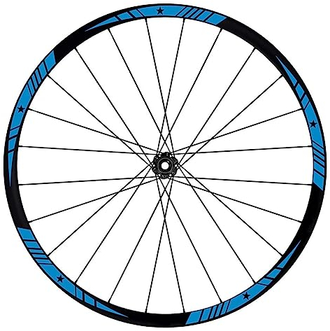 Pimastickerslab Komplettes Aufkleber-Set für Fahrradfelgen 26 Zoll - 27,5 Zoll - 28 - 29 Zoll Fahrrad MTB Bike Sticker Felgen von hoher Qualität wählen Farbe MTB002 (27,5 Zoll, 056 Leichtblau)