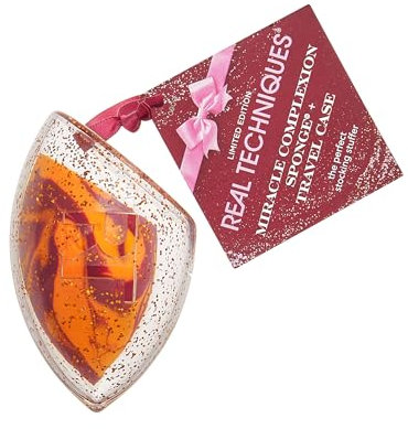 Real Techniques Miracle Complexion Sponge + Travel Case 2 Piece Set