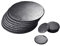 MALACASA, Serie Nature.Slate, 16-TLG. Set Schieferplatte, Schiefer Käseplatte Rundförmig Schieferuntersetzer Glasuntersetzer Appetizer Servierplatte Buffetplatte Durchmesser 10/30cm