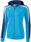 ERIMA Damen Jacke Liga 2.0 Trainingsjacke mit Kapuze, curacao/new navy/weiß, 42, 1071856