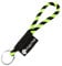 mia mai Tubular Lanyard Schlüsselband (Gelb/Schwarz, 15 cm), Schlüsselring Schlüsselanhänger