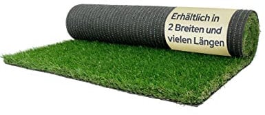 Primaflor Kunstrasen - Rasenteppich Outdoor - wasserdurchlässiger Balkon Bodenbelag - Grasmatte - Kunstgras für Garten, Terrasse und Balkon - WANDERLUST - 4,00m x 1,00m
