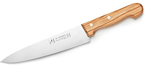 H. Herder Solingen Kochmesser 34cm Olive extra scharfer Solinger Handabzug Spezialstahl rostfrei