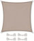 CelinaSun Sonnensegel wasserdicht PES Quadrat 2x2m Taupe UPF 50+ Premium Sonnenschutz inkl Befestigungsseile