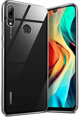 moex Aero Case für Huawei P smart 2019 Hülle Durchsichtig, Silikon Handyhülle Transparent, Clear Case Ultra Slim, Backcover Schutzhülle Dünn, Silikonhülle Minimalistisch, Klar